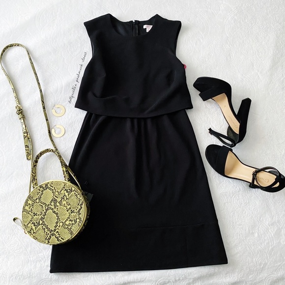 NWT Vintage Style Little Black Dress Crop Top LBD Small - Picture 4 of 8